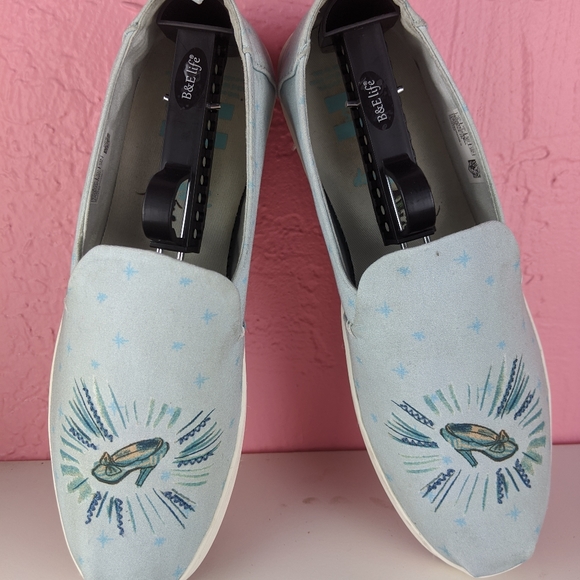 Toms Shoes - Tom's Disney blue Cinderella glass slippers shoes